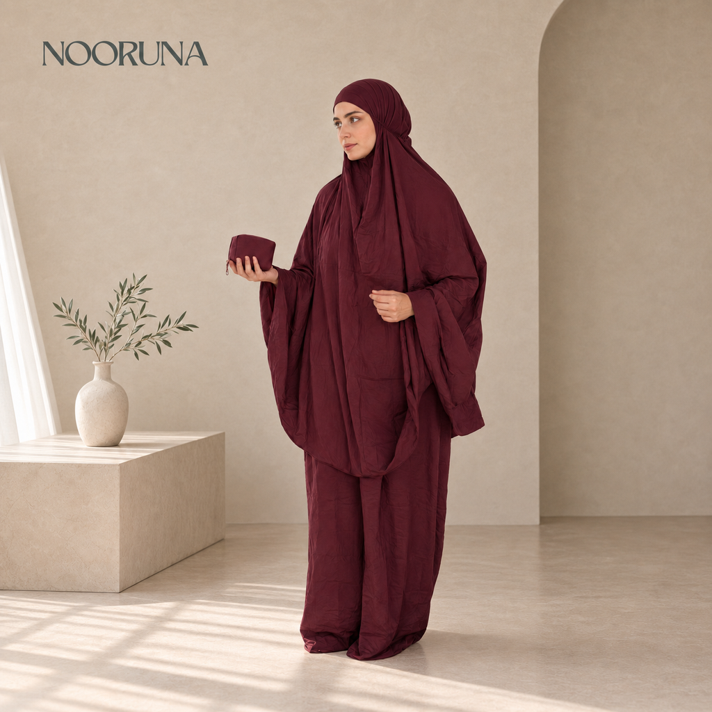 Tenue de Prière de Voyage Compacte & Légère– Collection Unie